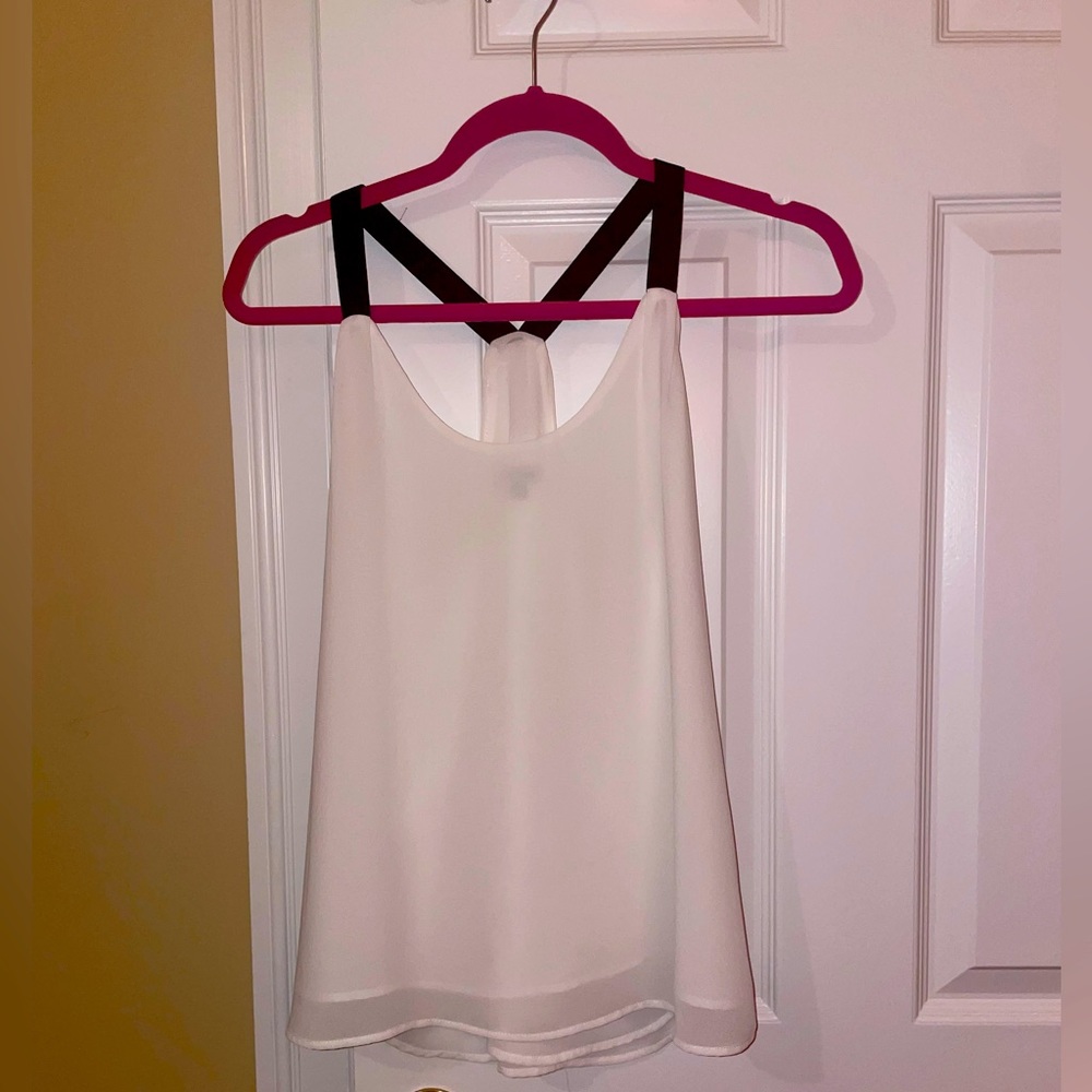 Naked zebra white tank